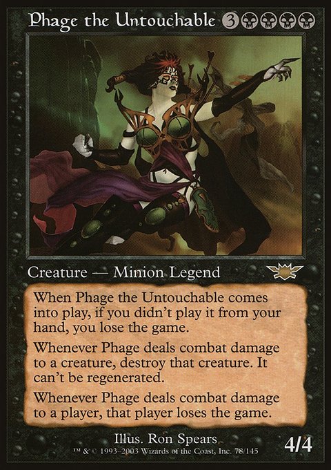 Phage the Untouchable, Legions #78, Magic: The Gathering card