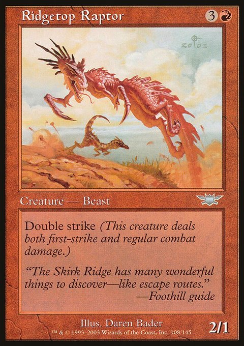 Ridgetop Raptor, Legions #108, Magic: The Gathering card