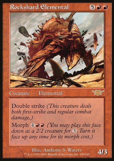Rockshard Elemental, Legions #109, Magic: The Gathering card
