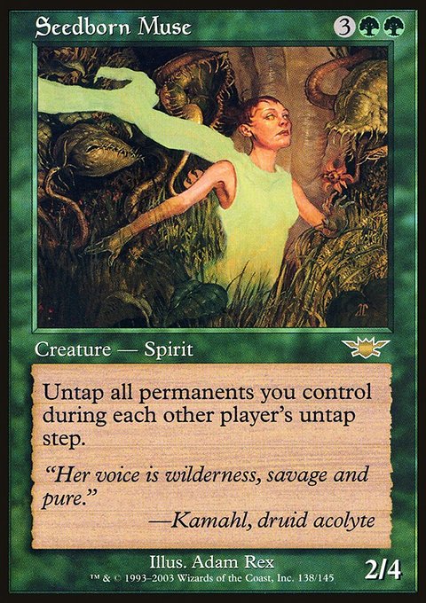 Seedborn Muse, Legions #138, Magic: The Gathering card