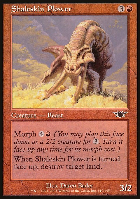 Shaleskin Plower, Legions #110, Magic: The Gathering card