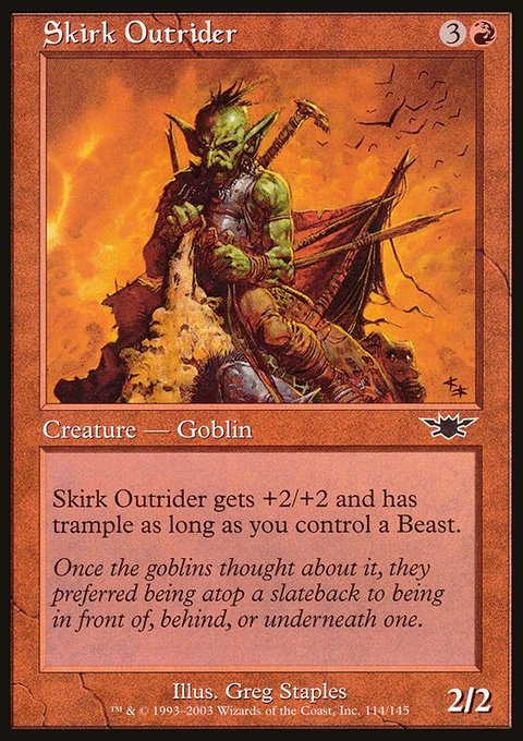 Skirk Outrider, Legions #114, Magic: The Gathering card