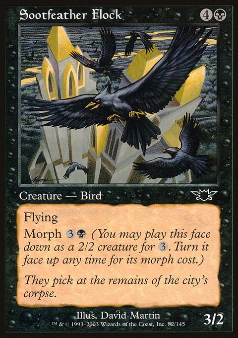 Sootfeather Flock, Legions #82, Magic: The Gathering card