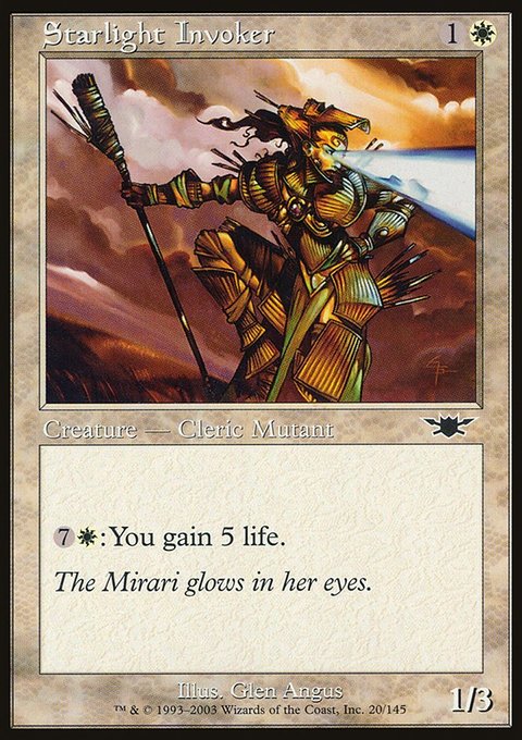 Starlight Invoker, Legions #20, Magic: The Gathering card