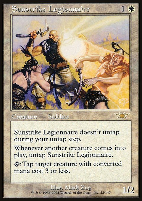 Sunstrike Legionnaire, Legions #22, Magic: The Gathering card
