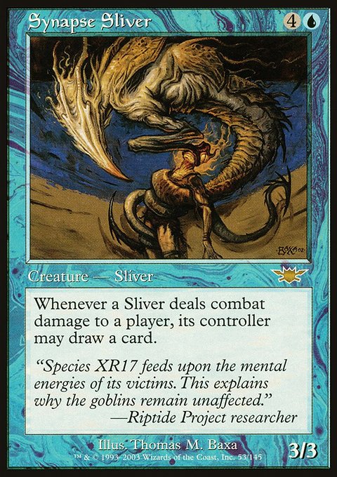 Synapse Sliver, Legions #53, Magic: The Gathering card