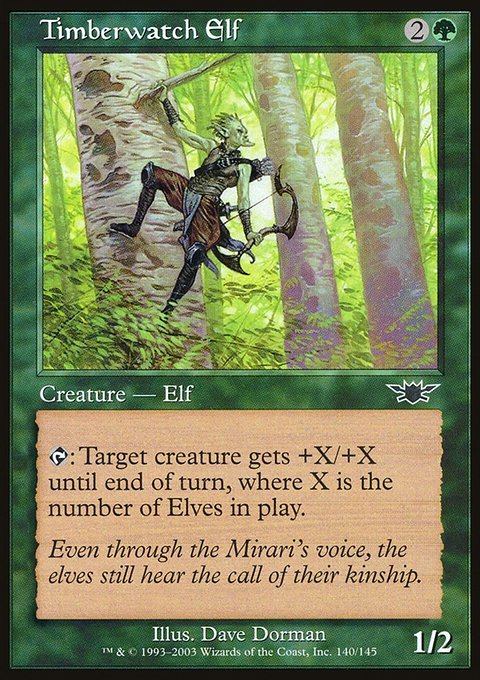 Timberwatch Elf, Legions #140, Magic: The Gathering card