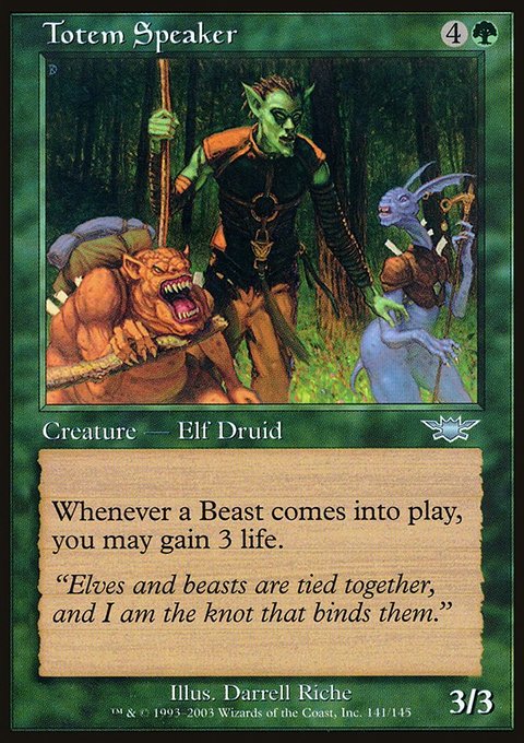 Totem Speaker, Legions #141, Magic: The Gathering card