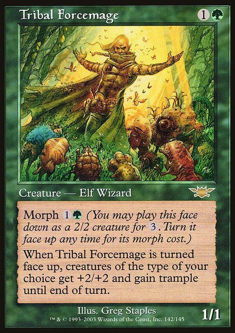 Tribal Forcemage, Legions #142, Magic: The Gathering card