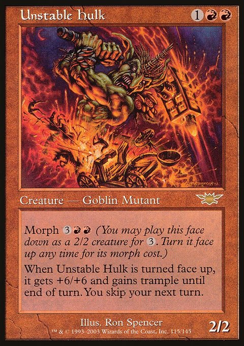 Unstable Hulk, Legions #115, Magic: The Gathering card