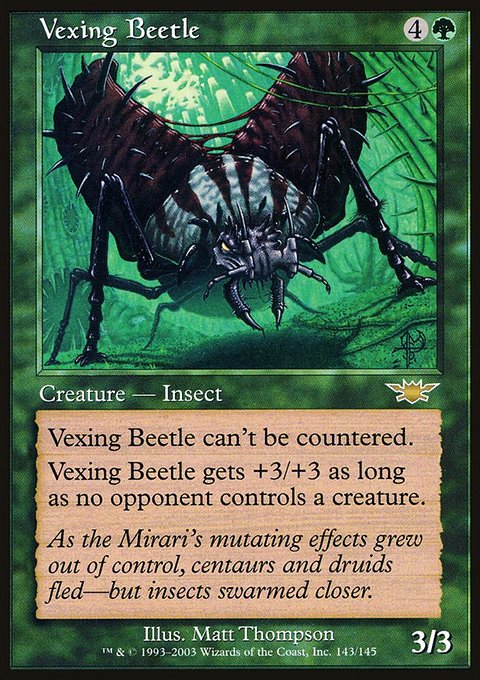 Vexing Beetle, Legions #143, Magic: The Gathering card