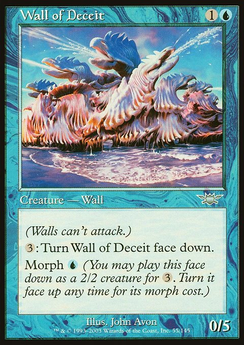 Wall of Deceit, Legions #55, Magic: The Gathering card