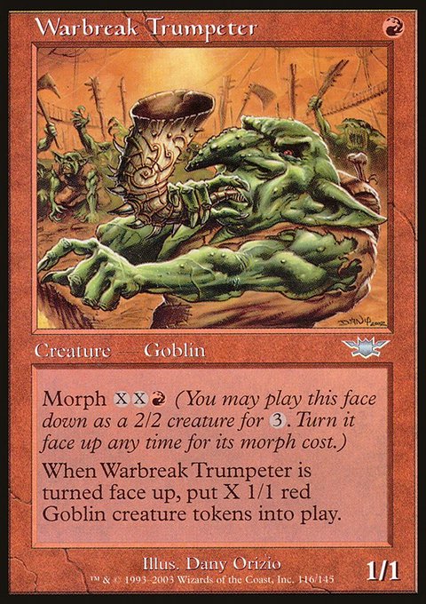 Warbreak Trumpeter, Legions #116, Magic: The Gathering card
