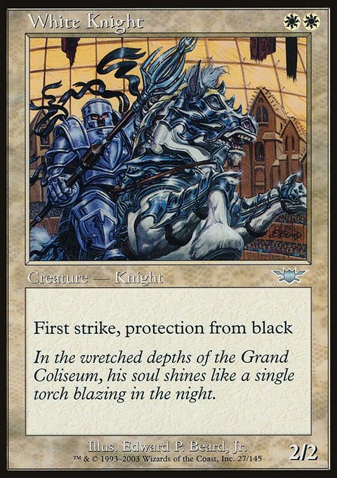 White Knight, Legions #27, Magic: The Gathering card