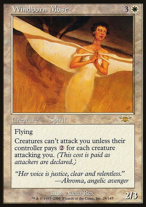 Windborn Muse, Legions #28, Magic: The Gathering card