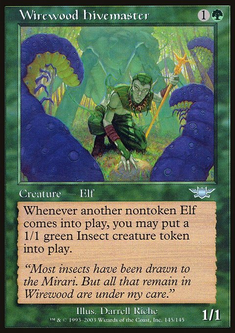 Wirewood Hivemaster, Legions #145, Magic: The Gathering card