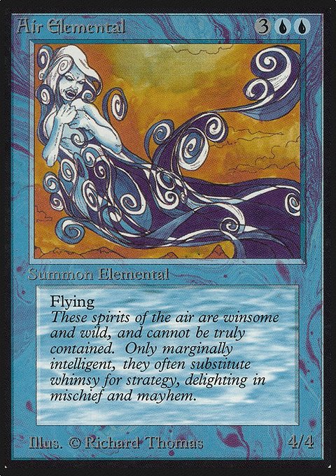 Air Elemental, Limited Edition Alpha #46, Magic: The Gathering card