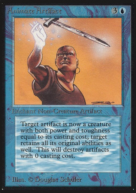 Animate Artifact, Limited Edition Alpha #48, Magic: The Gathering card