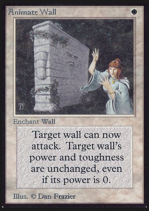 Animate Wall, Limited Edition Alpha #1, Magic: The Gathering card