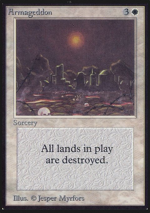Armageddon, Limited Edition Alpha #2, Magic: The Gathering card