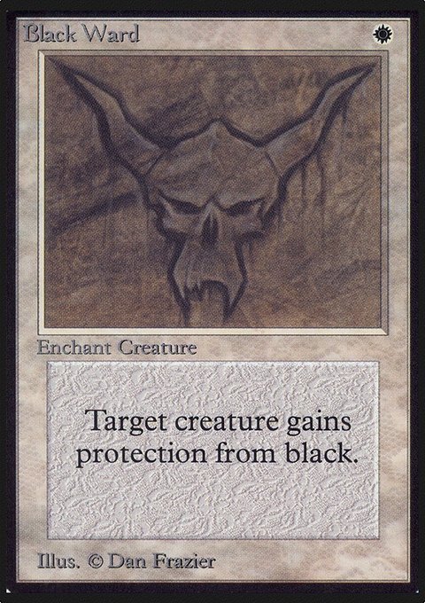 Black Ward, Limited Edition Alpha #5, Magic: The Gathering card