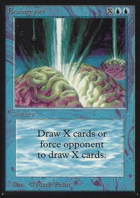 Braingeyser, Limited Edition Alpha #50, Magic: The Gathering card