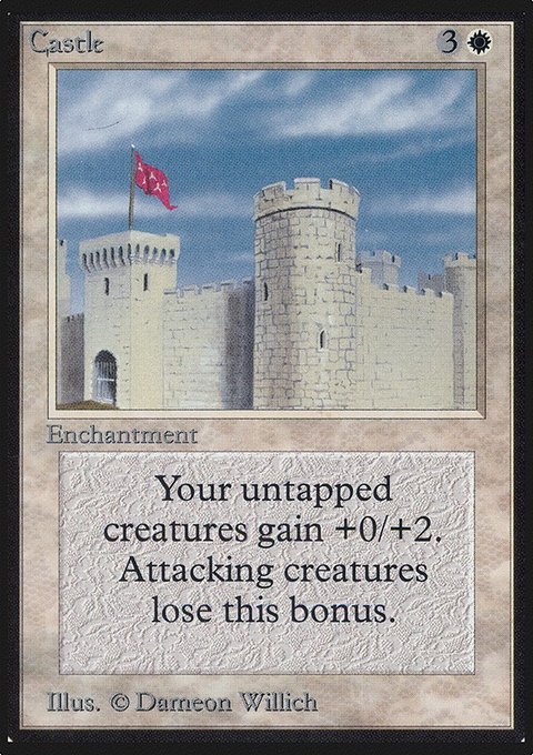 Castle, Limited Edition Alpha #9, Magic: The Gathering card