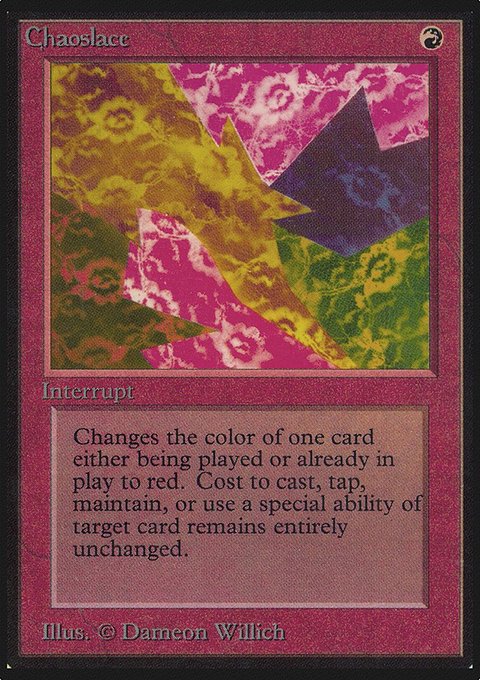 Chaoslace, Limited Edition Alpha #139, Magic: The Gathering card