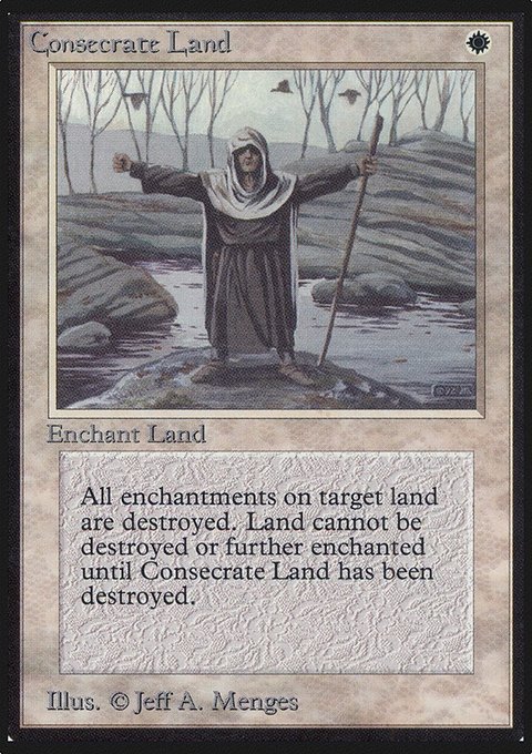 Consecrate Land, Limited Edition Alpha #14, Magic: The Gathering card