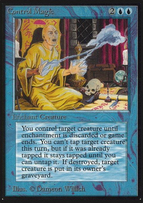 Control Magic, Limited Edition Alpha #52, Magic: The Gathering card