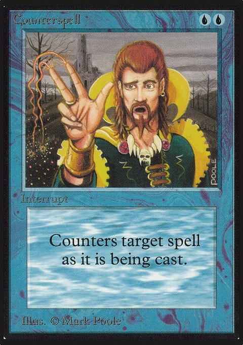 Counterspell, Limited Edition Alpha #54, Magic: The Gathering card