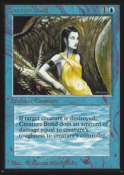 Creature Bond, Limited Edition Alpha #55, Magic: The Gathering card