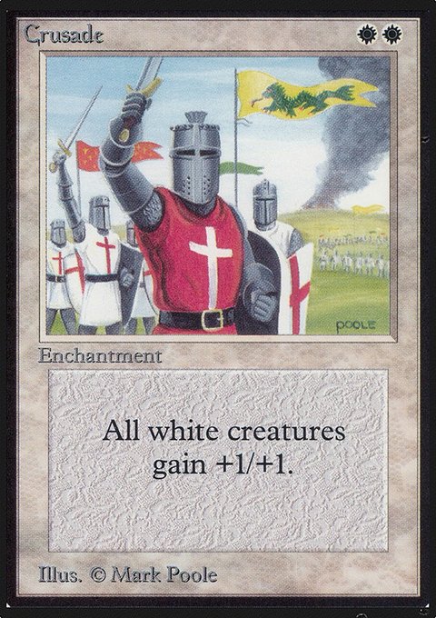 Crusade, Limited Edition Alpha #16, Magic: The Gathering card