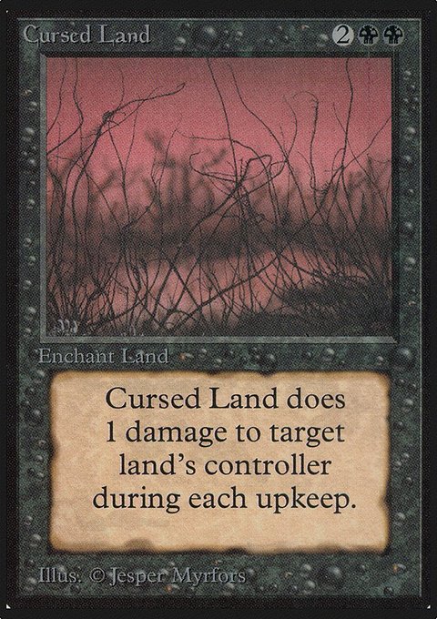 Cursed Land, Limited Edition Alpha #97, Magic: The Gathering card
