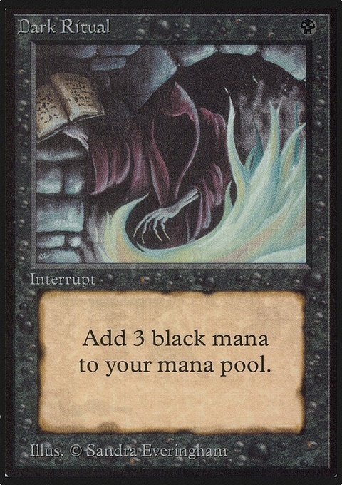 Dark Ritual, Limited Edition Alpha #98, Magic: The Gathering card