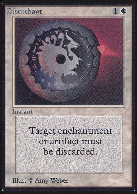 Disenchant, Limited Edition Alpha #18, Magic: The Gathering card