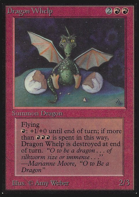 Dragon Whelp, Limited Edition Alpha #141, Magic: The Gathering card