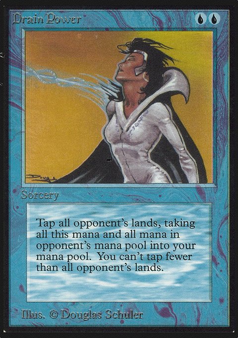 Drain Power, Limited Edition Alpha #56, Magic: The Gathering card