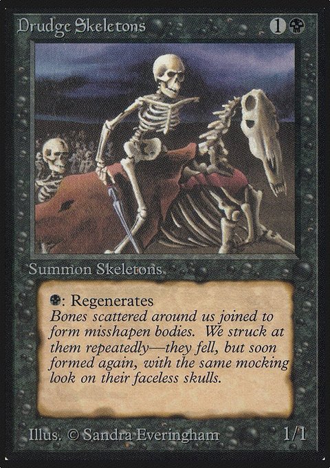 Drudge Skeletons, Limited Edition Alpha #106, Magic: The Gathering card