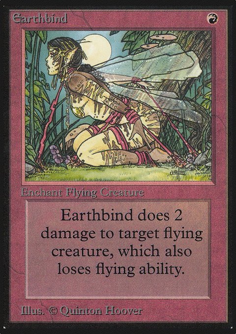 Earthbind, Limited Edition Alpha #145, Magic: The Gathering card