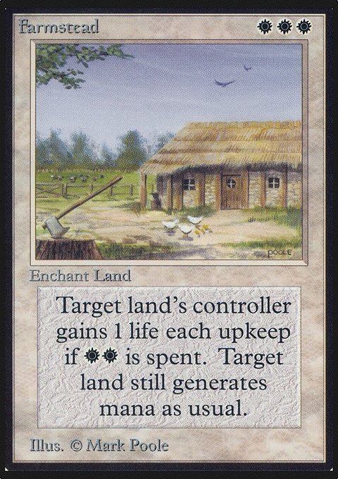 Farmstead, Limited Edition Alpha #19, Magic: The Gathering card
