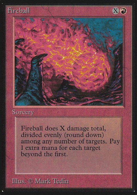 Fireball, Limited Edition Alpha #149, Magic: The Gathering card