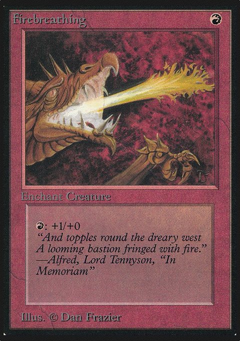 Firebreathing, Limited Edition Alpha #150, Magic: The Gathering card