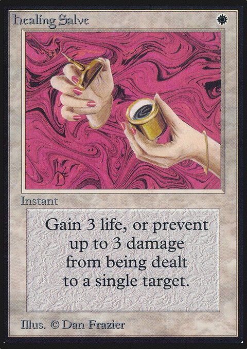 Healing Salve, Limited Edition Alpha #22, Magic: The Gathering card