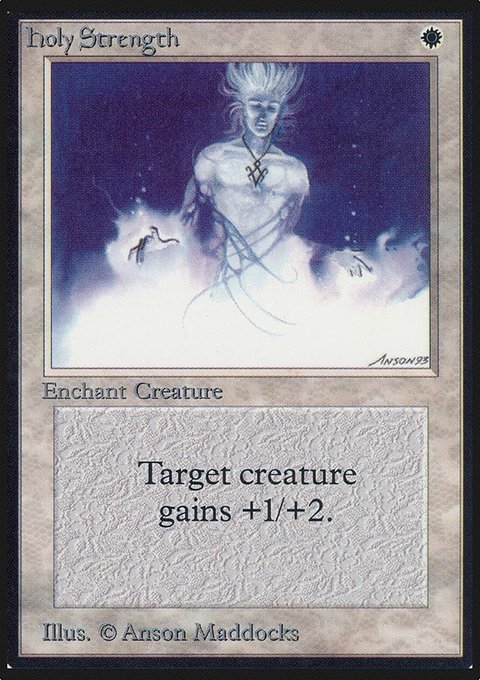 Holy Strength, Limited Edition Alpha #24, Magic: The Gathering card