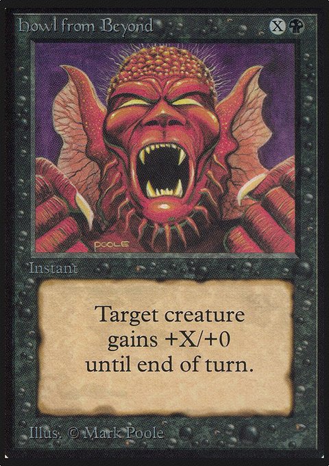 Howl from Beyond, Limited Edition Alpha #111, Magic: The Gathering card