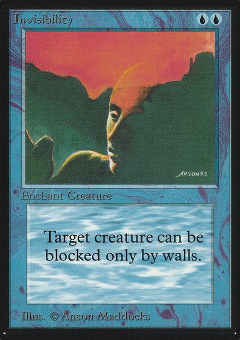 Invisibility, Limited Edition Alpha #59, Magic: The Gathering card