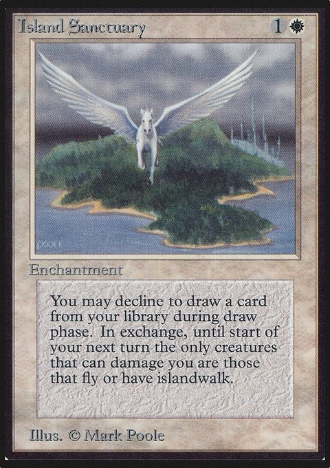 Island Sanctuary, Limited Edition Alpha #25, Magic: The Gathering card