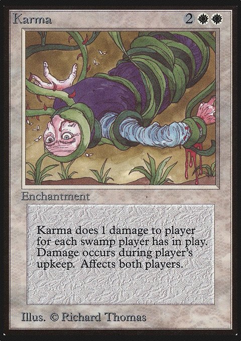 Karma, Limited Edition Alpha #26, Magic: The Gathering card