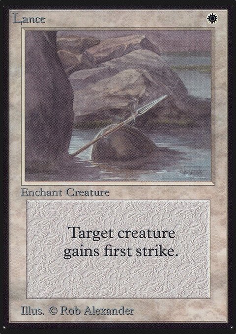 Lance, Limited Edition Alpha #27, Magic: The Gathering card